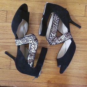 Nine West Black Suede High Heels